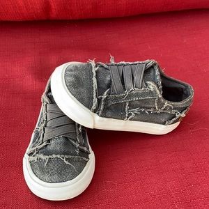 Baby size 6 blowfish slip on sneakers